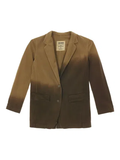 Uma Wang Jane Pocket Blazer In Brown