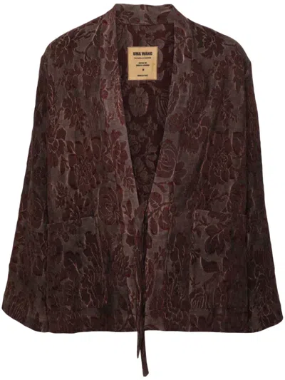 Uma Wang Jester Jacket In Uw790 Dark Red