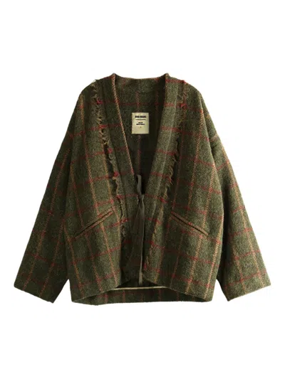 UMA WANG JOLLA CHECK-PATTERN JACKET