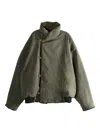 Uma Wang Jovan High-neck Bomber Jacket In Green