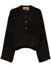 Uma Wang Kamila Linen Jacket In Brown