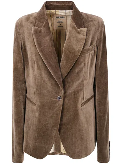 Uma Wang "karon" Jacket In Brown