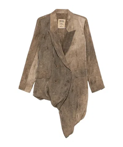 Uma Wang Kasha Jacket In Brown