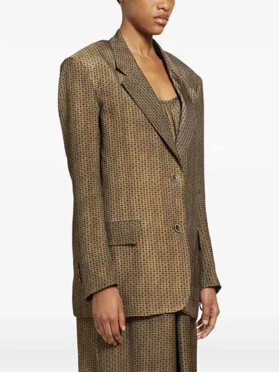 Uma Wang Kava Blazer In Brown
