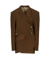 Uma Wang Kava Jacket In Brown