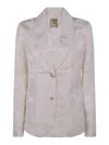 Uma Wang Long-sleeved Suit Jacket In White