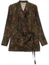 Uma Wang Khloe Floral Printed Jacket In Multicolour
