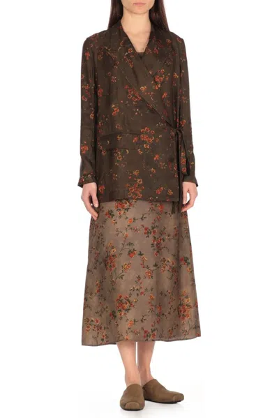 Uma Wang Khloe Floral Printed Jacket In Multi