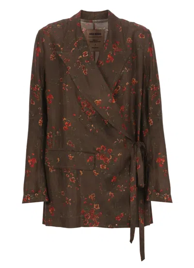 Uma Wang Khloe Jacket In Brown