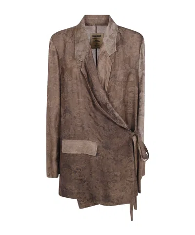 Uma Wang 'khloe' Jacket In Brown