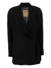 Uma Wang Black Viscose Blend Khloe Blazer
