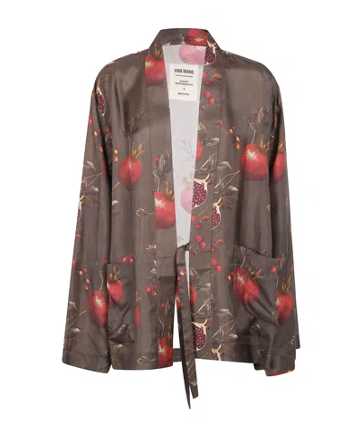 Uma Wang Kimono Jacket In Brown