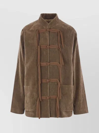 UMA WANG KIPPY JKT VELVET EFFECT JACKET