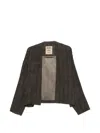 Uma Wang Klarke Geometric-pattern Jacket In Black