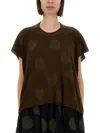 Uma Wang Polka Dot Detailed Crewneck Knitted Top