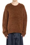Uma Wang Top A Maniche Lunghe In Brown