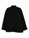 Uma Wang Knot-button Jacket In Black