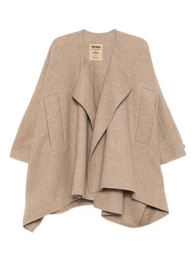 Uma Wang Koth Mantel In Brown