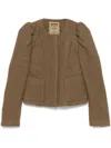 Uma Wang Long-sleeved Jacket In Brown