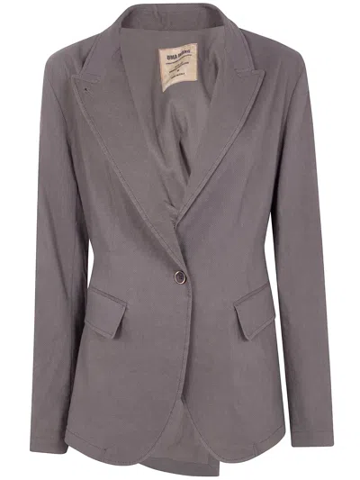 Uma Wang Kylie Linen Blend Jacket In Gray