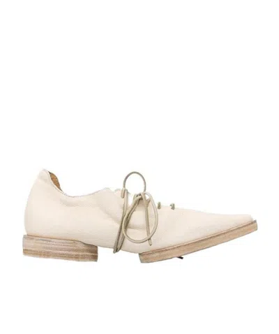 Uma Wang Lace-up Flats In Nude