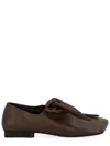 Uma Wang Square-toe Flat Shoes In Brown