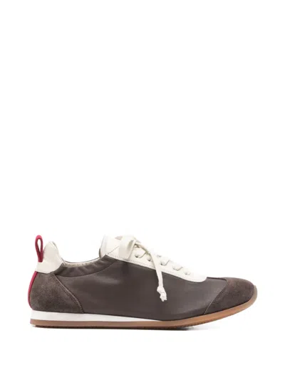Uma Wang Lace-up Sneakers In Brown