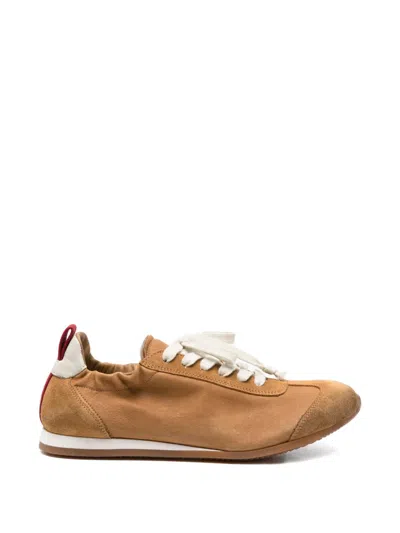 Uma Wang Lace-up Sneakers In Brown