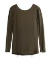 Uma Wang Lace-up T-shirt In Green