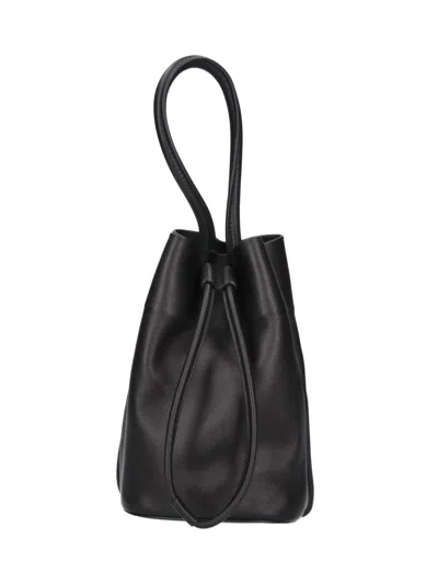 Uma Wang Lammleder-beuteltasche  In Schwarz