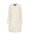Uma Wang Laminated Single-breasted Coat In White