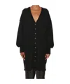 Uma Wang Layered Asymmetric Cardigan In Black