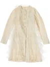 Uma Wang Layered Single-breasted Coat In Neutrals