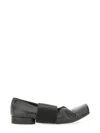 Uma Wang Leather Ballerina In Black