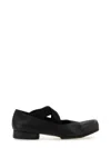 Uma Wang Leather Ballerinas In Black