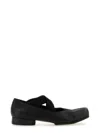 Uma Wang Square Toe Ballet Flats In Black