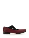 Uma Wang Deep Red Carbon Fiber Flats In Burgundy
