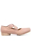 Uma Wang Leather Ballet Flats In Pink