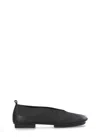Uma Wang Leather Ballet Flats With An Asymmetric Toe.
