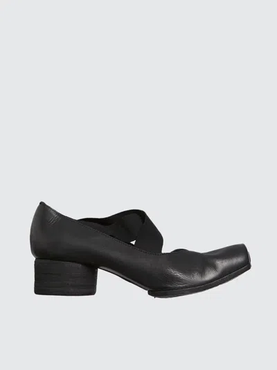 Uma Wang Leather Dancer In Medium Heel In Black