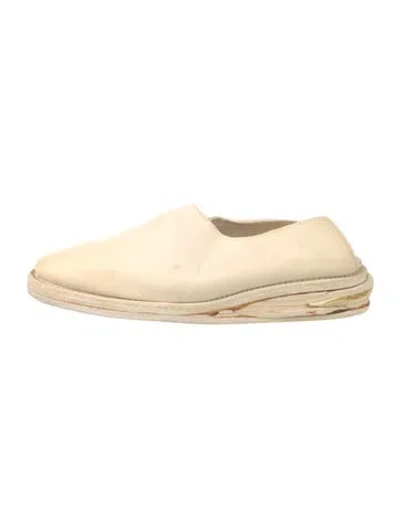 Pre-owned Uma Wang Leather Espadrilles In Neutral