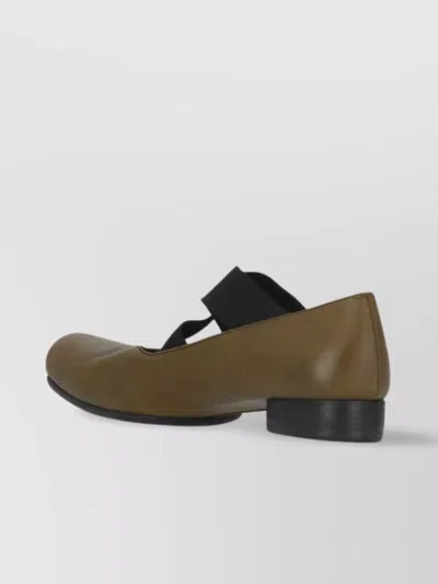 Uma Wang Leather Lace-up Ballet Shoes For Women