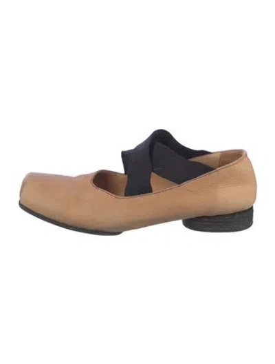 Pre-owned Uma Wang Leather Mary Jane Flats