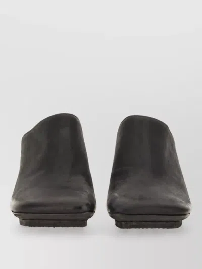Uma Wang Leather Mules In Brown