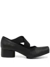 Uma Wang 25mm Square-toe Ballerina Shoes In Black