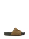 Uma Wang Leather Sandal In Multicolour
