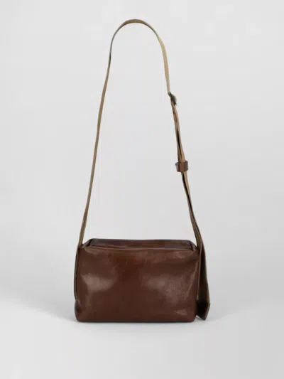 Uma Wang Leather Shoulder Bag Adjustable Strap
