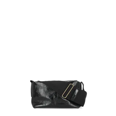 Uma Wang Leather Shoulder Bag In Black