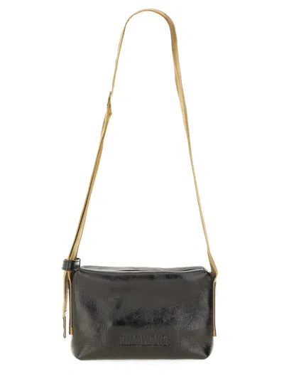 Uma Wang Leather Shoulder Bag In Black