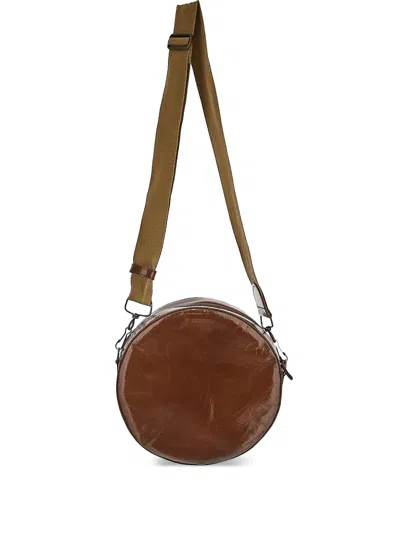 Uma Wang Leather Shoulder Bag In Brown